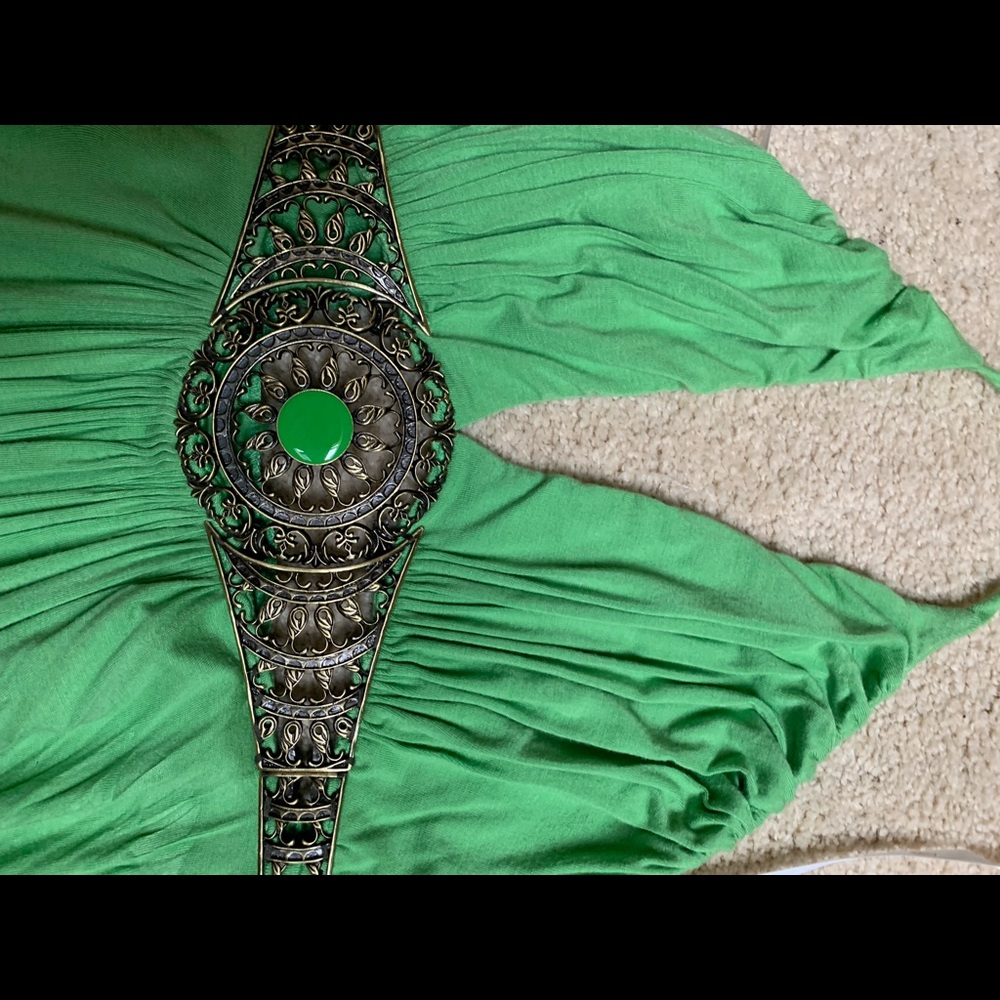 Jeweled maxi dress
